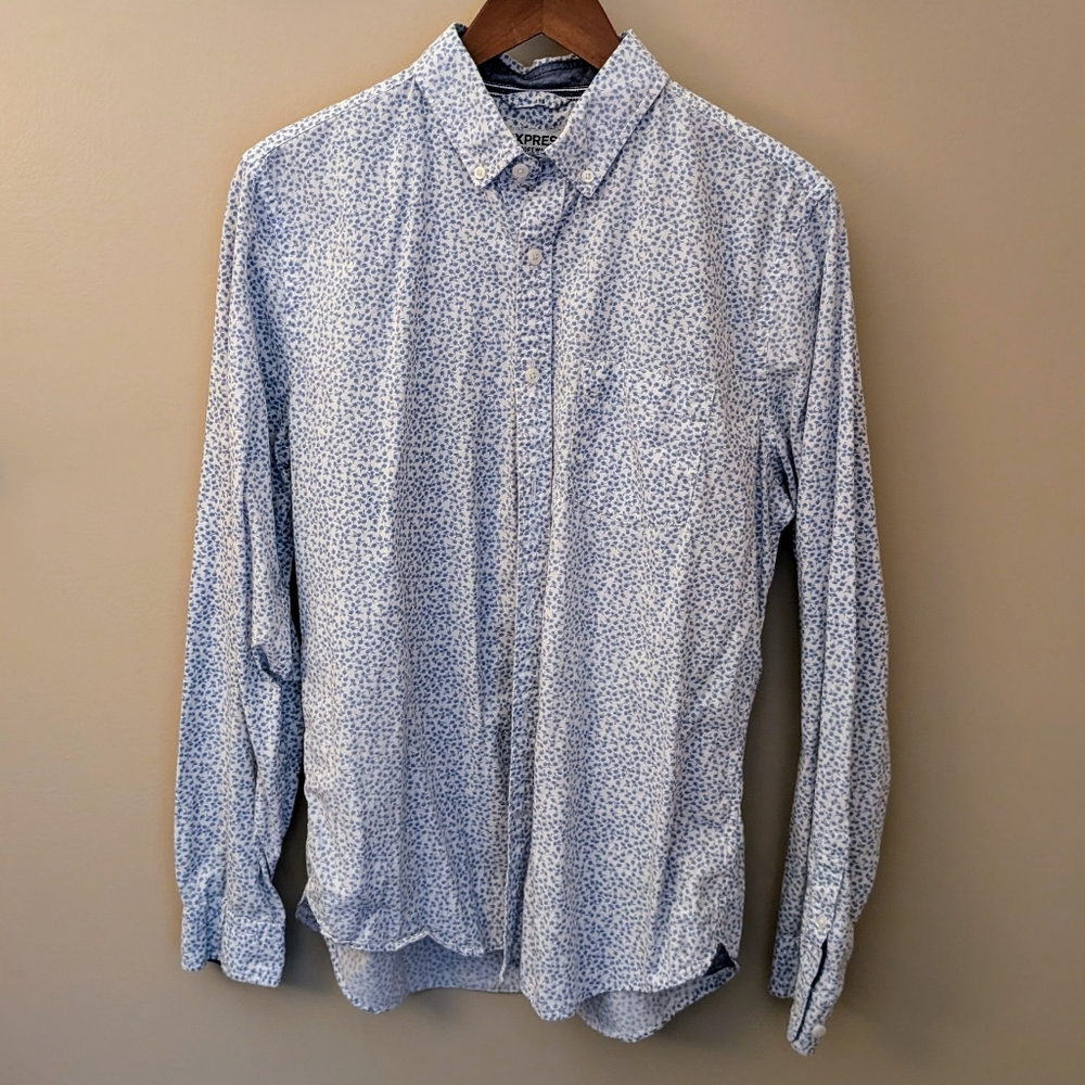 Express Soft Wash Micro Print Shirt